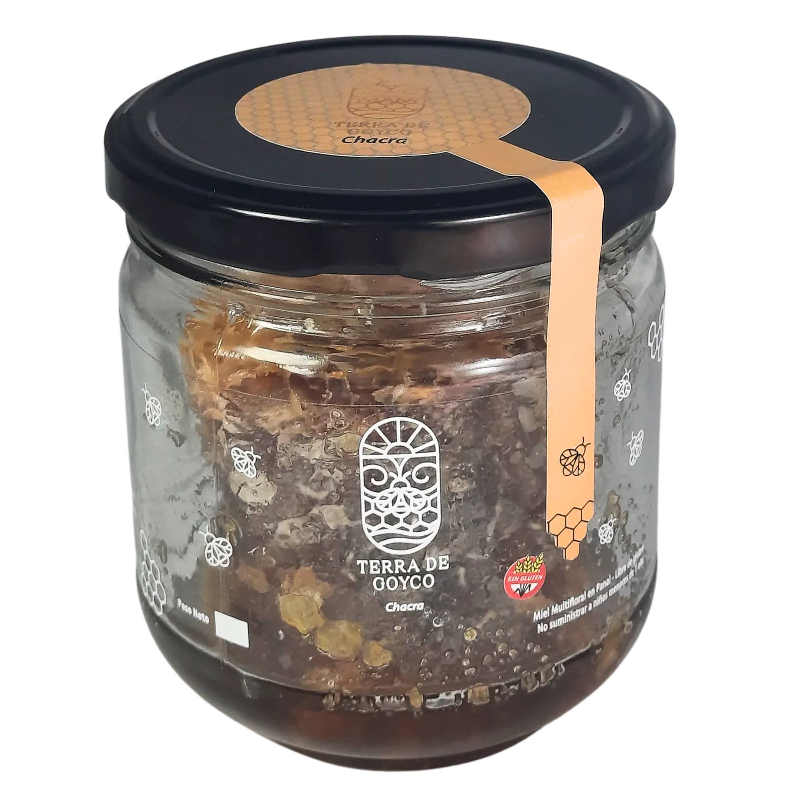 Miel en Panal-Multifloral Chacra- Frasco (Precio x gramo) STOCK LTDO