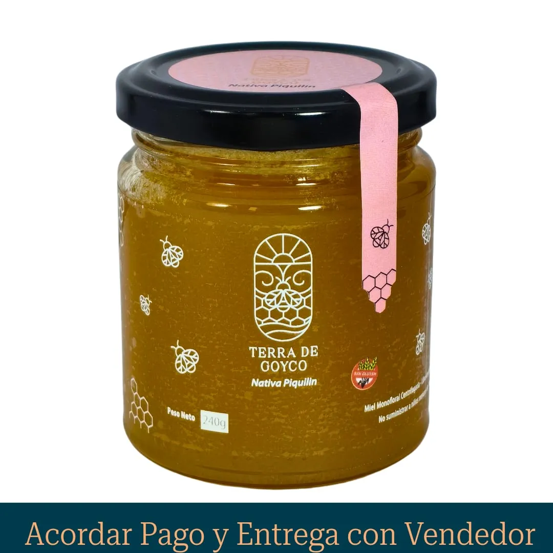 Miel Centrifugada-Atamisque Piquillín-Frasco 240g STOCK LTDO