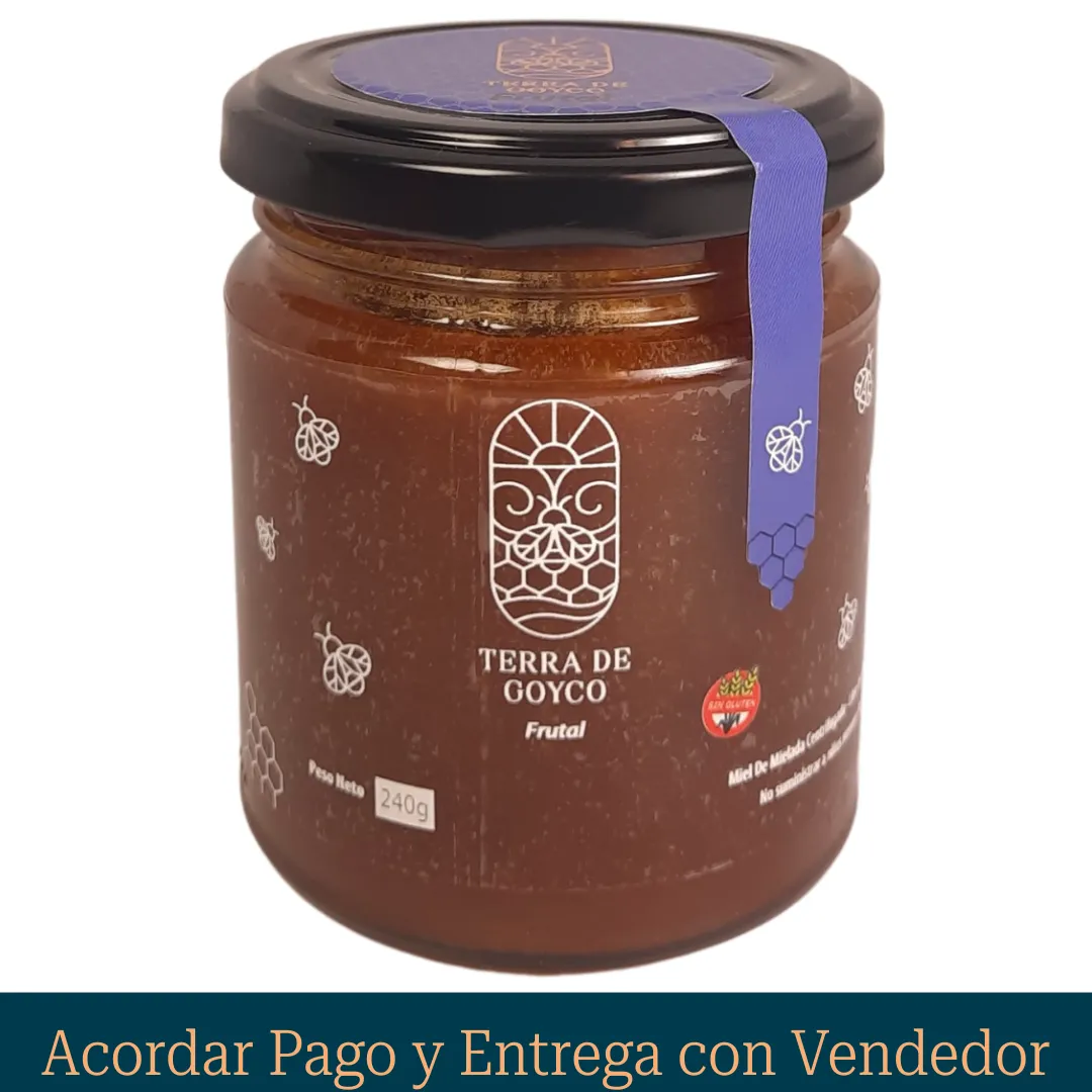 Miel Centrifugada- de Mielada Frutal- Frasco 240g STOCK LTDO