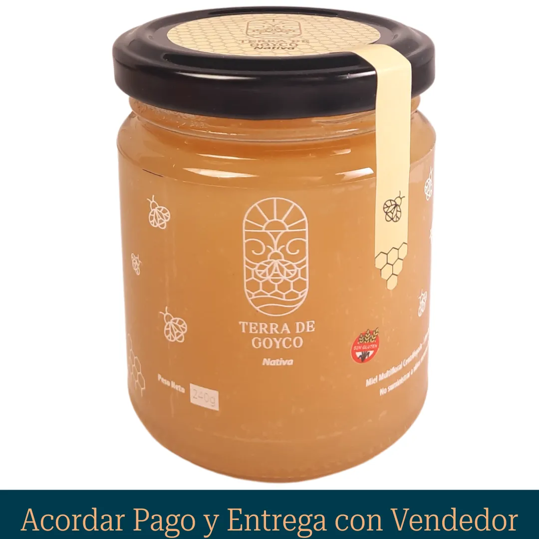 Miel Centrifugada-Multifloral Nativa - Frasco 240g STOCK LTDO